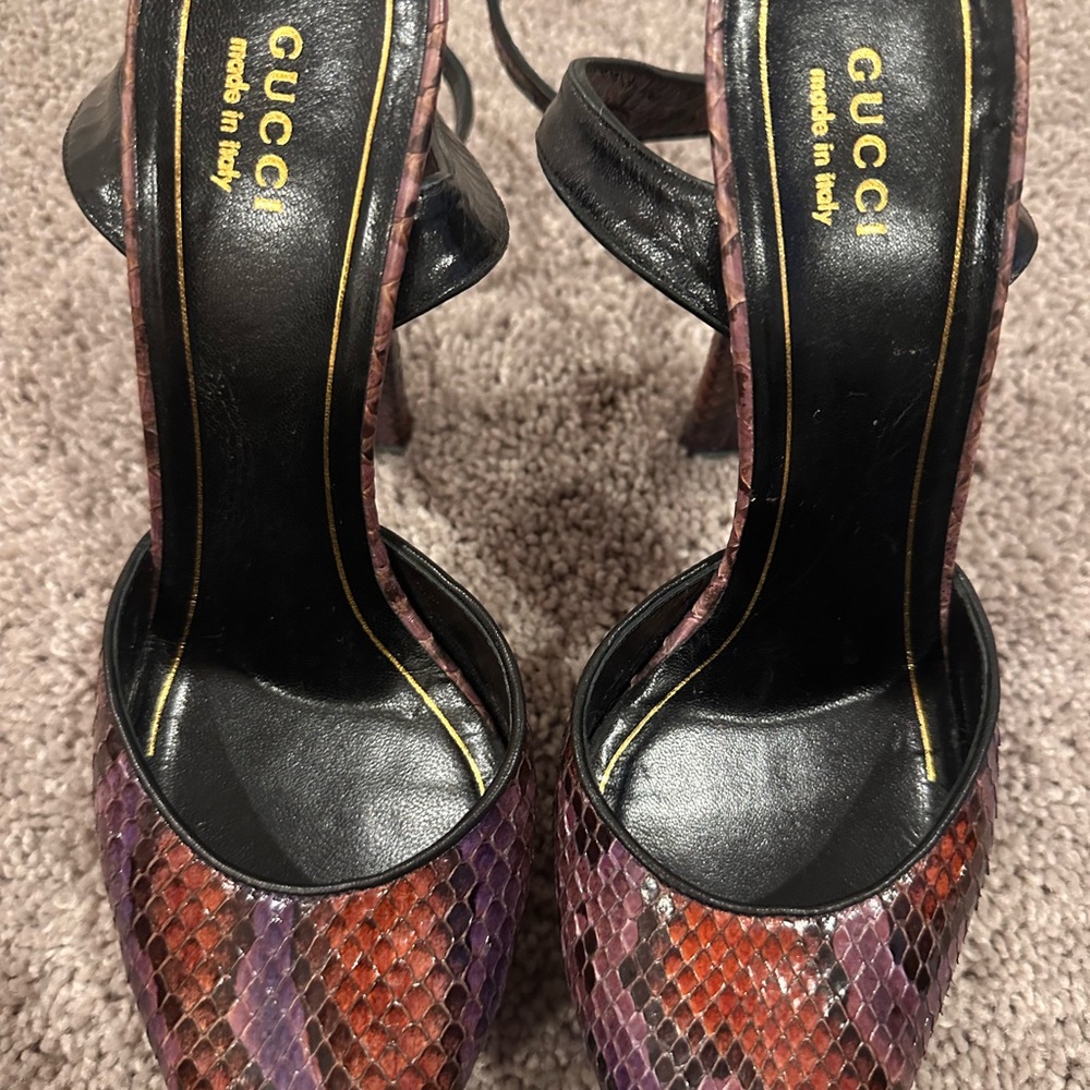 Gucci Charlotte Python Platform Women's Multicolo… - image 8